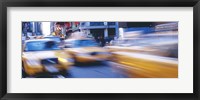 Yellow taxis on the road, Times Square, Manhattan, New York City, New York State, USA Fine Art Print