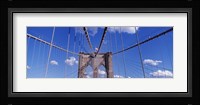 Brooklyn Bridge Cables and Tower, New York City Fine Art Print