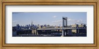 Bridge over a river, Manhattan Bridge, Manhattan, New York City Fine Art Print