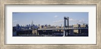 Bridge over a river, Manhattan Bridge, Manhattan, New York City Fine Art Print