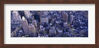 Aerial View Of Buildings In A City, Manhattan, NYC, New York City, New York State, USA Fine Art Print
