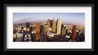 High angle view of the Financial District, Los Angeles, California, USA Fine Art Print