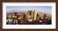 High angle view of the Financial District, Los Angeles, California, USA Fine Art Print