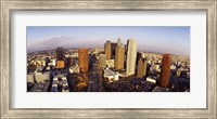 High angle view of the Financial District, Los Angeles, California, USA Fine Art Print