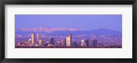 Denver Skyline, Colorado Framed Print