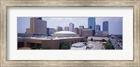 High Angle View Of Office Buildings In A City, Dallas, Texas, USA Fine Art Print