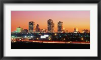 Fort Worth at dusk, Texas Fine Art Print