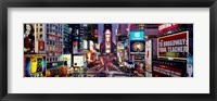 High angle view of traffic on a road, Times Square, Manhattan, New York City, New York State, USA Fine Art Print