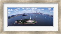Bird's Eye View of the Statue of Liberty Fine Art Print