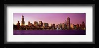 Skyline At Sunset, Chicago, Illinois, USA Fine Art Print