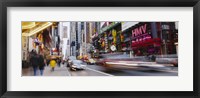 Traffic on the street, 42nd Street, Manhattan, New York City, New York State, USA Fine Art Print