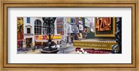 Road running through a market, 42nd Street, Manhattan, New York City, New York State, USA Fine Art Print