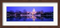 Christmas, US Capitol, Washington DC, District Of Columbia, USA Fine Art Print