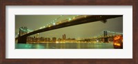 USA, New York, Brooklyn and Manhattan Bridges Fine Art Print