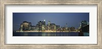 Buildings On The Waterfront, NYC, New York City, New York State, USA Fine Art Print