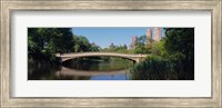 Bridge across a lake, Central Park, New York City, New York State, USA Fine Art Print