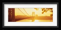 Bridge across the river, George Washington Bridge, New York City Fine Art Print