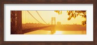 Bridge across the river, George Washington Bridge, New York City Fine Art Print