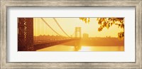 Bridge across the river, George Washington Bridge, New York City Fine Art Print