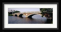 Arch bridge across a river, Anderson Memorial Bridge, Charles River, Boston, Massachusetts, USA Fine Art Print