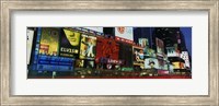 Billboards On Buildings In A City, Times Square, NYC, New York City, New York State, USA Fine Art Print