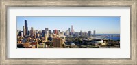Colorful View of Chicago from the Sky Fine Art Print