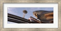Low Angle View Of The Monorail And Space Needle, Seattle, Washington State, USA Fine Art Print