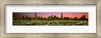 USA, Illinois, Chicago, High angle view of the city at night Fine Art Print