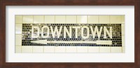 USA, New York City, subway sign Fine Art Print