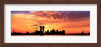 US, New York City, skyline, sunrise Fine Art Print