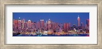 New York City West Side Skyscrapers during dusk Fine Art Print