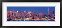 New York City West Side Skyscrapers during dusk Fine Art Print