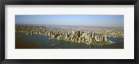 USA, New York, New York City, Aerial view of Lower Manhattan Fine Art Print