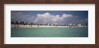 Tourists on the beach, Miami, Florida, USA Fine Art Print