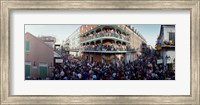 People celebrating Mardi Gras festival, New Orleans, Louisiana, USA Fine Art Print