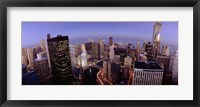 USA, Illinois, Chicago, Chicago River, High angle view of the city Fine Art Print