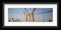 USA, New York State, New York City, Brooklyn Bridge at dawn Fine Art Print