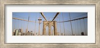 USA, New York State, New York City, Brooklyn Bridge at dawn Fine Art Print