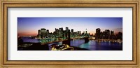 High Angle View Of Brooklyn Bridge, NYC, New York City, New York State, USA Fine Art Print