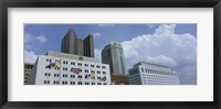 Cloud over tall building structures, Columbus, Ohio Fine Art Print