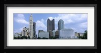 USA, Ohio, Columbus, Clouds over tall building structures Fine Art Print