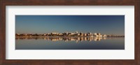 USA, Wisconsin, Madison, Lake Monona, City on a waterfront Fine Art Print
