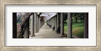 Columns Along A Path In A Garden, Maymont, Richmond, Virginia, USA Fine Art Print