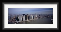 High Angle View Of Skyscrapers In A City, Manhattan, NYC, New York City, New York State, USA Fine Art Print