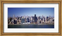 Buildings on the waterfront, Manhattan, New York City, New York State, USA Fine Art Print