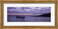 Ferry in the sea, Bainbridge Island, Seattle, Washington State Fine Art Print