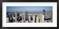 Aerial view of Atlanta skyscrapers, Georgia Fine Art Print