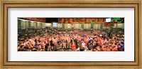 Large group of people on the trading floor, Chicago Board of Trade, Chicago, Illinois, USA Fine Art Print