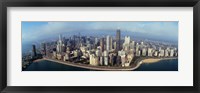 High angle view of buildings at the waterfront, Chicago, Illinois, USA Fine Art Print