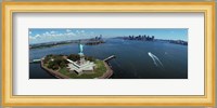 Aerial View of the Statue of Liberty, New York City Fine Art Print